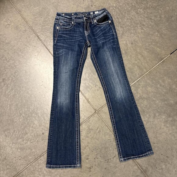 Denim - Miss Me Women's Blue and Navy Jeans